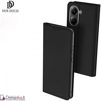 Dux Ducis Skin Pro dirbtinės odos dėklas - juodas (Xiaomi Poco X7 Pro 5G)